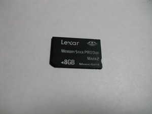  8GB　Lexar　フォーマット済み　メモリースティックプロデュオ　memory stick pro duo