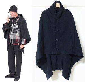 Engineered Garments エンジニアードガーメンツ Over Button Shawl 19oz All Wool Flannel オーバー ボタン ショール ダークネイビー　