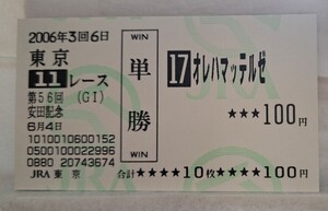 オレハマッテルゼ 56回安田記念