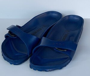 【未使用/箱ダメージ】BIRKENSTOCK Madrid EVA 38 ネイビー / ビルケンシュトック サンダル マドリッド 24.5cm