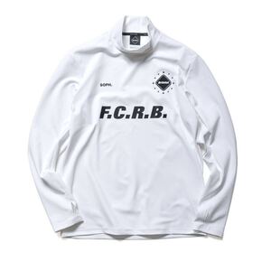 【新品未使用】 22AW 23 新品 FCRB f.c real bristol エフシーレアルブリストル SOPH ソフ L/S WINDPROOF MOCK NECK TOP Tシャツ WHITE M