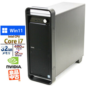 デスクトップ PC マウスコンピュータ DAIV-DQZ520S2-SH5 Core i7-8700K メモリ32GB SSD480GB HDD2TB Quadro P2000 11Pro 良品中古 パソコン