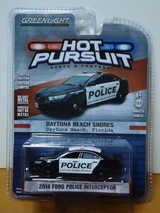 ★グリーンライト 1/64　HOT PURSUIT　デイトナ ビーチ ショアーズ フロリダ州　2014 フォードインターセプター　 未開封★