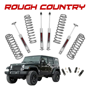 ROUGH COUNTRY 正規品 リフトアップキット 2.5インチアップ 67930 交換パーツ一式 1台分 フロント リア ジープ JKラングラー 4ドア