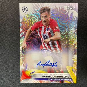 2023-24 Topps Carnaval UEFA Rodrigo Riquelme Auto Atletico De Madrid 直筆サインカード ロドリゴ・リケルメ