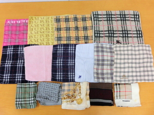 5471PNZ◎BURBERRY バーバリー ハンカチ/タオルハンカチ 15枚セット◎中古