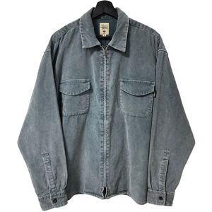 ■激レア■90s USA製 OLD STUSSY CORDUROY JACKET M XL オールド ステューシー コーデュロイ ジャケット コーズ スケート sk8 ビンテージ