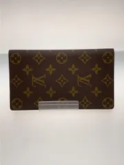 LOUIS VUITTON ポルト・カルト・クレディ・円_モノグラム・キャンバス_BRW PVC ブラウン メンズ