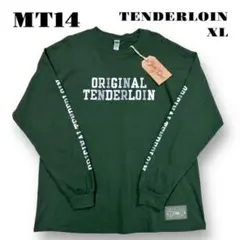 希少品！ TENDERLOIN 長袖 Tシャツ ロンT グリーン 緑 白 XL