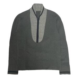 N.Hoolywood エヌハリウッド　Zip Up Pullover Knit L.グレー系 サイズ:36