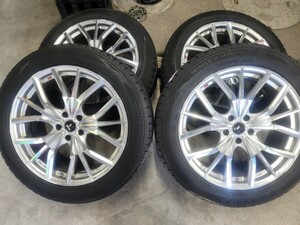 WEDS LEONIS LV センサー付 235/55R20 4本セット 8.5J+35 ウェッズ レオニス RX おまけ付 アルファード ヴェルファイア エルグランド