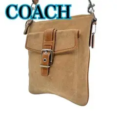 極美品 COACH ショルダーバッグ サコッシュ スエード レディース 4759