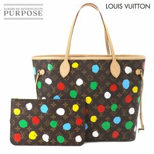 未使用 展示品 ルイ ヴィトン LOUIS VUITTON モノグラム ペインティッド ドット LVxYK ネヴァーフル MM トート バッグ M46381 90217072