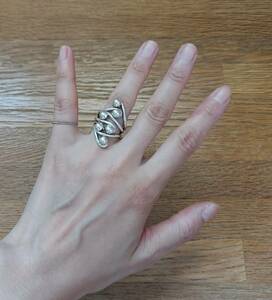 シルバーリング シルバー シルバー925 925 リング 指輪 指環 vintage ヴィンテージ ビンテージ 古着 古着屋 ボール silver ring #12 12号