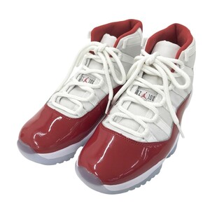 【1円】NIKE ナイキ CT8012-116 AIR JORDAN 11 RETRO ハイカットスニーカー エアジョーダン Varsity Red レッド系 26 [240101283683]