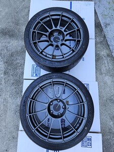 NT03RR 18インチ 9.5J +22 PCD120 ナンカンCR-S 255/35R18新品付き 2本セット