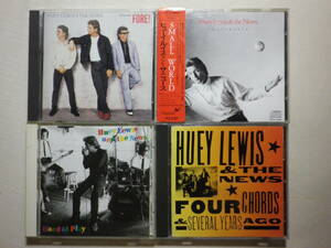 『Huey Lewis ＆ The News 国内盤アルバム4枚セット』(Fore!,Small World,Hard At Play,Four Chords ＆ Several Years Ago,80