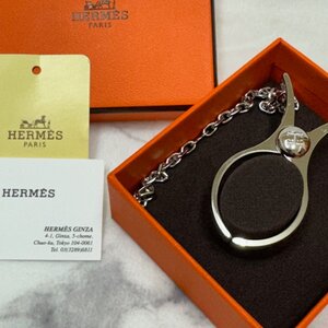 HERMES エルメス グローブホルダー 手袋ホルダー シルバー チャーム 送料無料！