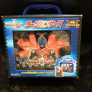 【激レア】仮面ライダーカブト　ラージ缶ケース　特製ブロマイド入り