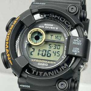 未使用同様 極美品G-SHOCK DW-8200BM-1T FROGMANフロッグマン MEN IN BLACK2 メンインブラック2 MIB2 チタンケース ブラック 潜水蛙