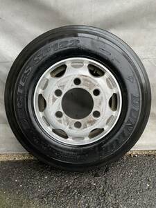 ＊夏用 225/80R17.5 123/122L DUNLOP DECTES SP122 ☆アルミホイール【17.5×6.00 -135 】☆1本 ☆引取歓迎