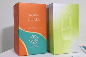 未開封新品 IQOS ILUMA アイコスイルマ オアシスモデル イルマブライト セット iQOSオアシス iQOSブライト製品未登録品 オレンジ 黄緑