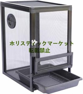 良い品質 爬虫類用品 爬虫類ケージ 丈夫で耐久性アルミニウム合金育種箱通気性の良トカゲ ケージ 両生類 ケージ 50*50*100cm A649