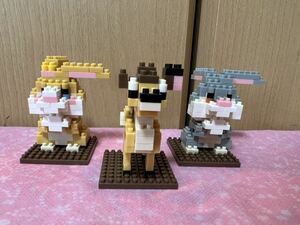 TDR ナノブロック バンビ とんすけ ミスバニー セット 組立済み ディズニー 東京ディズニーランド nanoblock TDL TDS サンパー うさぎ