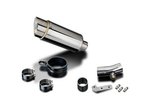 DELKEVIC スリップオンステンレスマフラー★KAWASAKI ER6N / ER650A 2006-2008 200mm KIT02BG