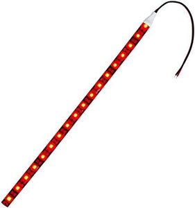 100cm_レッド 1本入り LEDテープライト 12V 防水 3チップ 100cm 黒ベース 発光色：赤色