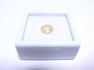 《色石》天然イエローサファイア 4.004ct セイロンカット 鑑定:日本宝石科学協会 ソーティング付 ルース カラーストーン