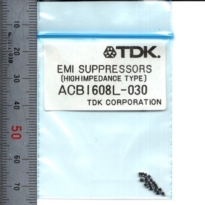 電子部品 TDK EMC/EMI対策部品 ACB1608L-030 20個 30Ω(100MHz) 0.3Ω 400mA 1608サイズ チップビーズ SMD ノイズ対策