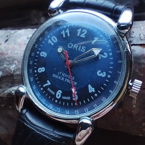 美品！●オリス■ORIS 手巻き機械式1980年代ヴィンテージメンズ腕時計アンティーク 