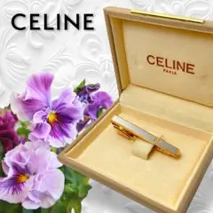 正規品 CELINE セリーヌ ネクタイピン ゴールド コンビ タイピン