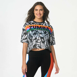 【正規品・新品】XSサイズ★ZUMBA・ズンバ★Tropics Mesh Crop Top