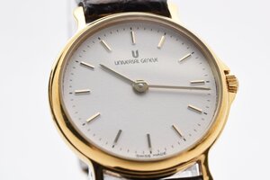 ユニバーサルジュネーブ ラウンド ゴールド クォーツ レディース 腕時計 UNIVERSAL GENEVE