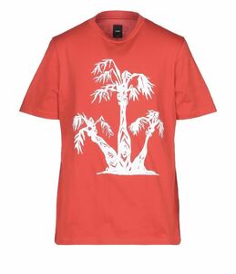 【新品】L～XLサイズ OAMC Tシャツ 赤 レッド メンズ クルーネック ロゴ プリント