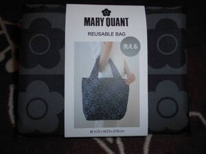 ★新品・未使用品　マリークワント　MARY QUANT　エコバッグ　マイバッグ　トートバッグ　ハンドバッグ　デイジー　黒　大★