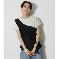 【美品】　FAKE LAYERED ONE SHOULDER TOPS