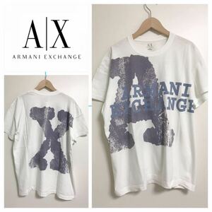 A/X アルマーニエクスチェンジ　 ロゴTシャツ プリントtシャツ 半袖Tシャツ バックプリント　Mサイズ　コットン100%