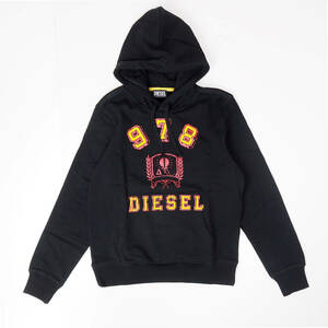 新品正規品 DIESEL ディーセル S-GINN-HOOD-E5 メンズ ユニセックス ロゴ フーディー パーカー ブラック L