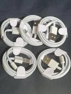5本1m iPhone 充電器ライトニングケーブル Apple純正品質[kt6]
