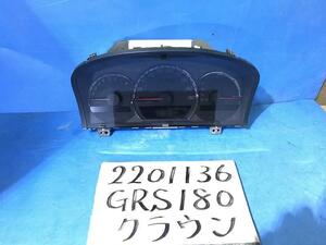 トヨタ 純正 クラウン 《 GRS180 》 スピードメーター P30700-22008882