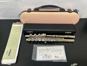 Q235-I56-1367 YAMAHA ヤマハ Pearl Flute パールフルート 14K F-9840RBE カバー・ケース付き