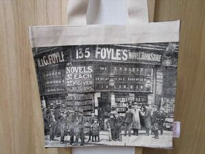 新品未使用★フォイルズ( FOYLES BOOKSHOP )トートバッグ（創業当時レトロなヘリテージ・デザイン（ロンドン最大書店（Made in INDIA）LO75