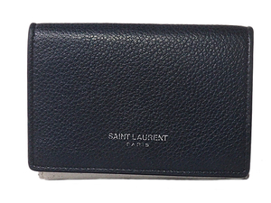 富士屋◆サンローラン パリ SAINT LAURENT PARIS タイニー 459784 バイカラー 3つ折り財布