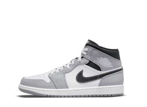 Nike GS Air Jordan 1 Mid "Grey-White/Anthracite" 22.5cm 554725-078