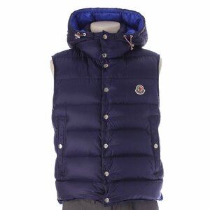 【モンクレール】Moncler　DOUDOUNE LEGERE 19年 メンズ BILLECART フード ダウンベスト ジャケット ブルー 2 【中古】208872