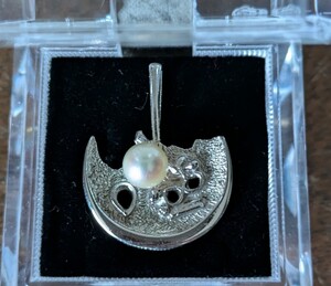 パール シルバー ネックレストップ 真珠 SILVER アクセサリー