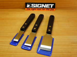 シグネット スクレーパ 3点セット SIGNET 47020 刃幅15・20・30mm ステンレス 木柄 